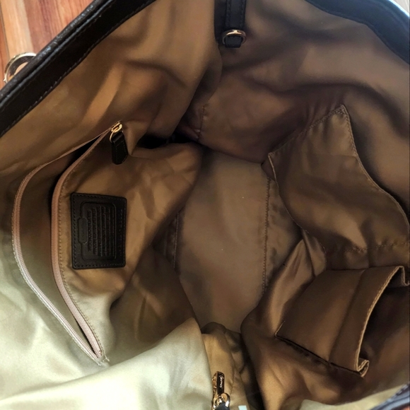 Coach Zebra print large Tote - Picture 2 of 2